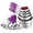Purple (10 Pcs), variant on U-Taste 18/8 Stainless Steel Measuring Cups and Spoons Set: 12-Pcs Metal Stacking Measure Set for Baking Cooking with Strengthened Welds (Multicolor)