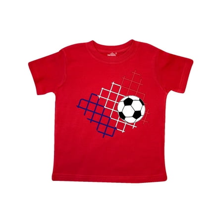 

Inktastic Soccer Ball Net with French Flag Colors Gift Toddler Boy or Toddler Girl T-Shirt