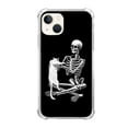 thumbnail image 1 of Skull White Cat Case Compatible with iPhone 14,Aesthetic Art Design TPU Bumper Cover Case, 1 of 6