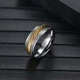 thumbnail image 3 of HIJONES Men's Stainless Steel Flower Ring Hip Hop Vintage Statement Jewelry Size 7, 3 of 5