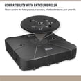 thumbnail image 2 of LAUSAINT HOME Patio Umbrella Base, Heavy Duty Offset Umbrella Base with Wheels, 34.6" x 34.6" x 7.5", 2 of 8