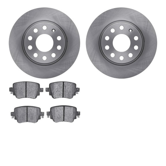 Dynamic Friction Company Rear Brake Rotors with 5000 Advanced Brake Pads 6502-74331