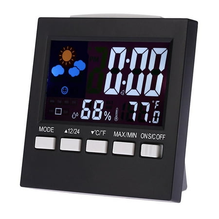 

BIOSA Digital LCD Alarm Clock Indoor /Outdoor Hygrometer Temperature Meter
