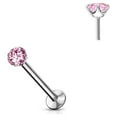 thumbnail image 3 of Labret Flat Back Stud Gem Prong Settings Push In Threadless, 3 of 12