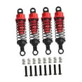 thumbnail image 3 of Almencla 4 Pieces Hydraulic Shock Absorbers for RC Car RC Shocks 55mm Upgrade Parts 1/12 1/16 Scale Dampers for MN168 MN82 B16 B14 B36 , Red, 3 of 8