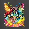 thumbnail image 5 of Wild Bobby Dean Russo Colorful Blue Eyes Cat Cat Lover Unisex Crewneck Graphic Sweatshirt, Charcoal, XX-Large, 5 of 5