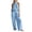 Light Blue, variant on Womens Sets 2 Piece Outfits Summer Trendy Halter Sleeveless Tops & Wide Leg Pants Casual Going Out Matching Set