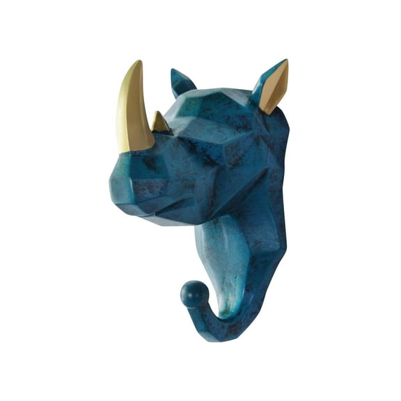 LACKUST Animal-shaped Wall Hooks on Sale,Hook Punch Deer Coat Hook Wall Coat Hook Key Wall Mount,Blue