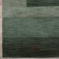 thumbnail image 5 of Rugsotic Carpets Hand Knotted Wool Area Rug 6'7''x9'10'' Green Contemporary Rectangle Indoor Rug for Living Room, Bedroom Antimicrobial L0B904, 5 of 8