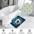 thumbnail image 3 of Tooth Non-Slip Polyester Door Mat Floor Mats Bath Rugs Machine Washable, 3 of 6