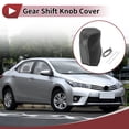 thumbnail image 2 of Cubierta de Pomo de Cambio Antideslizante Unique Bargains para Toyota Corolla 2014-2018 en Cuero Sintético Gris, 2 of 6