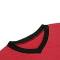 thumbnail image 6 of Men's Short Sleeve Pajamas Soft Stripe Printed Sleepwear Nightgown Comfy Loose Night Shirts, 6 of 6