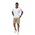 thumbnail image 6 of Taigaofy Men's Henley Shirt Classic Short Sleeve Lightweight Button Slim Fit T-Shirt Casual Top White 2XL, 6 of 7
