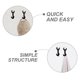 thumbnail image 3 of 3 ganchos de pared con forma de llave inglesa vintage, de hierro, decorativos, para modelar llaves, 3 of 7