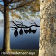 thumbnail image 4 of Handmadetneonsign Hanging Three Bat On Branch Metal Tree Stake, Bat Garden Tree Stake, Bat Metal Tree 68747, 4 of 5