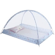 LAMIRO Baby Safety Net Tent, Premium Baby Bed Canopy Netting Cover Mesh Nursery Mosquito Net - Stylish and Sturdy Infant Crib Tent Net - Protect Your Baby from Falls or Bites Blue 90CM×120CM