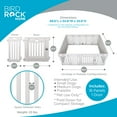 thumbnail image 3 of BIRDROCK HOME Dog Playpen w/ Door, 16 Panel, 25.6in H | Strong Plastic, Non-Slip Puppy Playpen, Secure Pet Gate | Indoor Outdoor Fence | Configurable Panels | Medium to Large Pets - White, 3 of 9