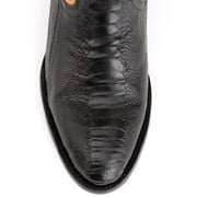 FERRINI Men's Nash Ostrich Leg R-Toe Black Boots, Size: 11.5 (1141104115D)
