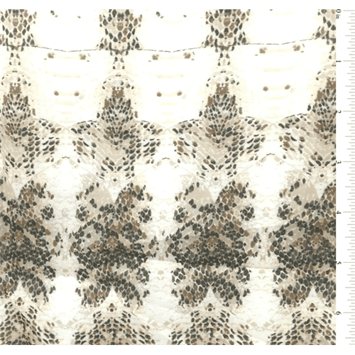 Ecru Snakeskin Print Silk Voile, Fabric By the Yard - Walmart.com