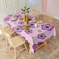 thumbnail image 3 of Pioneer Flower Floral Print Pattern Rectangle Tablecloth 60"x102",Waterproof Polyester Rectangle Table Cloth, Wipeable Spillproof Polyester Tablecloth for Dining, Camping, Indoor and Outdoor, 3 of 5