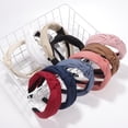 thumbnail image 7 of Unique Bargains Knotted Headband for Women Top Knot Head Bands Hair Fashion Hair Accessories Pink, 7 of 7