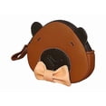 thumbnail image 4 of Monedero de CAPIBARA, Diseño de Animalito: Carpincho, Chigüire, Chigüiro o Ronsoco, Hydrochoerus, Color Marrón con Moño Rosa, Estilo Kawaii, Novedoso de Moda y Encantador., 4 of 5