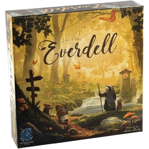 Everdell Board Game-Strategic Worker Placement & Tableau Building Game for Adults & Teens, 1-4 Players, Age 14 , Award Winning Tabletop Fantasy Game