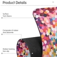 thumbnail image 4 of Yayeee Faucet Mat for Kitchen Sink 14.7" Diatomite Long Splash Guard Pad, Black Colorful Circles, 4 of 7