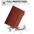 thumbnail image 5 of Universal 8 inch Tablet Case, Dteck Slim Folio Flip Protective Case Cover with Tri Fold Stand for iPad mini/Samsung Tab A 8.0/Onn 8.0/Lenovo Tab M8 all 7.5-8.5 inch Tablet,Brown, 5 of 5