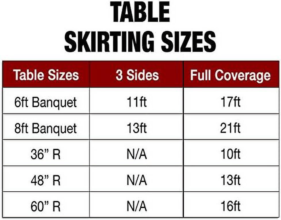 WTYNKAE 21 ft. Shirred Pleat Polyester Table Skirt Honey Light Brown ...