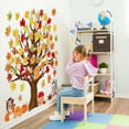 thumbnail image 4 of Thanksgiving Big Tree Maple Leaf Chalkboard Wall Stickers, Quality Paper, Strong Adhesion, Easy to Cut Install, Decorates Walls with Festive Vibe, Non-Polluting, Party Supplies, 4 of 6