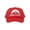 Red - White Patch, variant on Van Life Adjustable Mesh Trucker Hat - White - Red