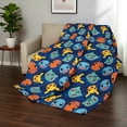 thumbnail image 2 of Pokemon Striped Favorites Twin/Full Quilted Blanket 60x90 inches, Kids Character Bedding, 2 of 6