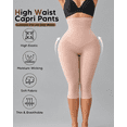 thumbnail image 2 of Women Slimming Anti Cellulite Compression Leggings Leg Shaper High Waist Capris, 2 of 6