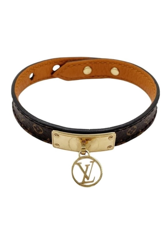 Pre-Owned LOUIS VUITTON Louis Vuitton Bracelet Braslet Mania M4150F Brown Monogram Women's LV...