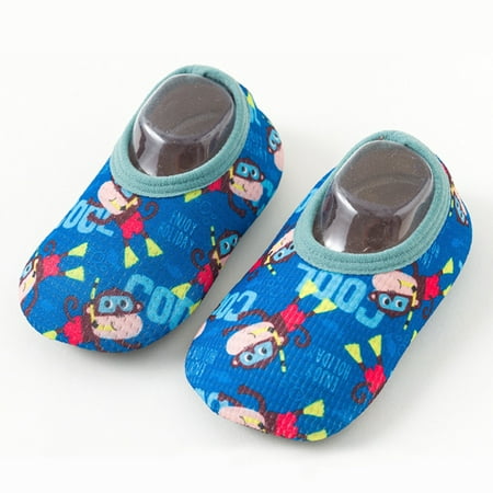 

NEGJ Soles Slip With Thick Shoes Non Cartoon Sole First Soft Children Socks Prewalker Babies Walkers Baby Shoes