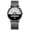 B 银色, variant on Men Watch Color Matching Half Roulette Date Diaplay Waterproof Clear Print Legible High Accuracy Quartz Movement Quartz Wristwatch