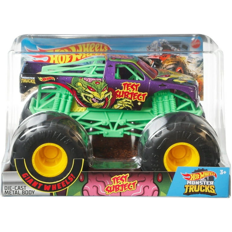 Hot Wheels Monster Trucks Oversized 1:24 Scale Diecast Neon