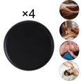 thumbnail image 4 of justharion 4 Pcs Professional Large Massage Stone Set Basalt Hot Rocks Stones Relaxing 6x6x1.5cm, 4 of 6