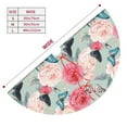 thumbnail image 3 of Yiaed Roses and Butterflies Print Christmas Tree Skirt , Tree SkirtsTree Mat for Christmas Winter Holiday Indoor Decorations-30", 3 of 7