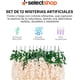 thumbnail image 2 of Flores Artificiales De Decoracion Glicina Colgantes De Wisteria para Jardín Exterior Hogar Fiesta Boda Plantas Artificiales Decorativas Flores Artificiales Realistas (Beige 12 Piezas), 2 of 6