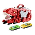 thumbnail image 3 of Vehículo de juguete CUTICAT Camión de Dinosaurios Coche de juguete Pista Deslizante Rojo con 2 autos, 3 of 8