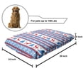 thumbnail image 2 of Christmas Pet Bed, Traditional Folkloric Knit Style Image Holiday Seasonal Design Celebration Theme, Resistant Pad for Dogs and Cats Cushion with Removable Cover, 24" x 39", Red Blue, by Ambesonne, 2 of 4