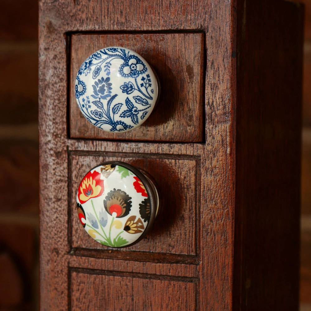 Set of Six Beckenham Ceramic Cabinet Knobs by Trinca-Ferro