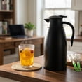 thumbnail image 5 of Stcellnmex 1 Pc Silver 68oz Insulated Stainless Steel Thermal Coffee Carafe Double Wall Vacuum Flask with Cleaning Brushes for 12 Hours Coffee Tea Heat Retention, 5 of 7
