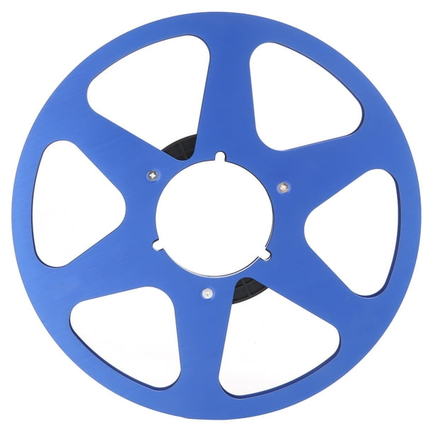 Carrete de cinta vacío de 1/4 y 10 pulgadas, carrete de aleación de aluminio, accesorio de grabadora, piezas de máquina de apertura de disco vacío para Nab azul