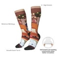 thumbnail image 4 of Masiiu Bluey Print Adult Crew socks, Comfortable Novelty Colorful Patterned, Breathable, Stylish Colorblock for Men Women, 4 of 6