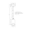 thumbnail image 3 of 2614-01-32-Forte Lighting-Jayden - 1 Light Mini Pendant-8 Inches Tall and 4.75 Inches Wide, 3 of 4