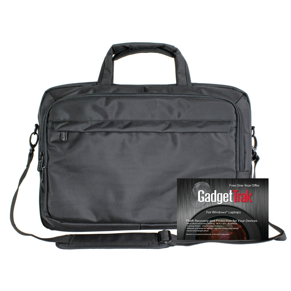 ToteIt Deluxe 17" Laptop Case with 1 Year Free GadgetTrak Subscription
