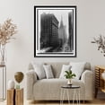 thumbnail image 4 of Historic Framed Print, View of Clark Street, showing Temple Building and the Morrison Hotel, Chicago, Ill., 17-7/8" x 21-7/8", 4 of 9